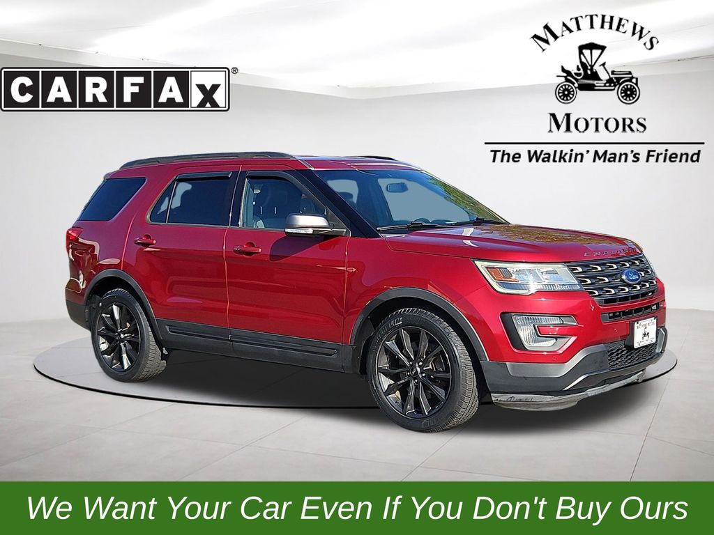 Ruby Red Metallic 2017 Ford Explorer XLT SUV / Crossover Front-Wheel Drive 6-Speed Automatic