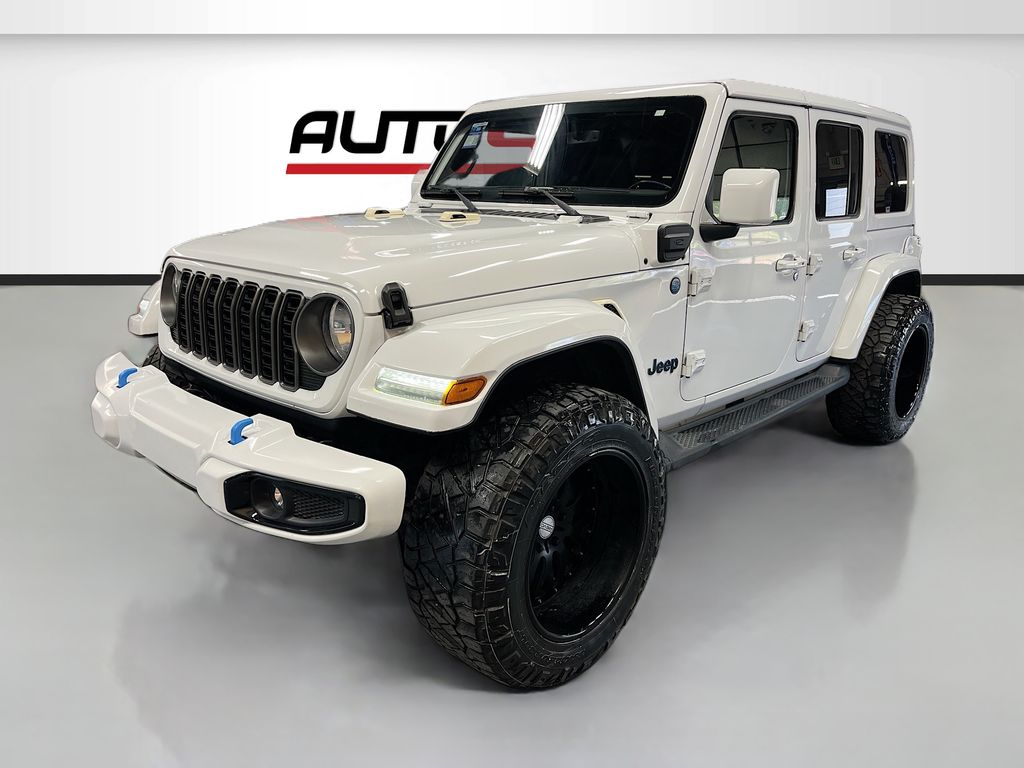 Used 2021 Bright White Clearcoat Jeep Unlimited Sahara High Altitude 4xe image 3
