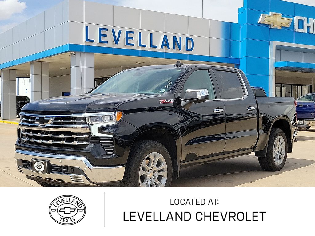 Black 2025 Chevrolet Silverado 1500 Pickup Truck Four-Wheel Drive Automatic