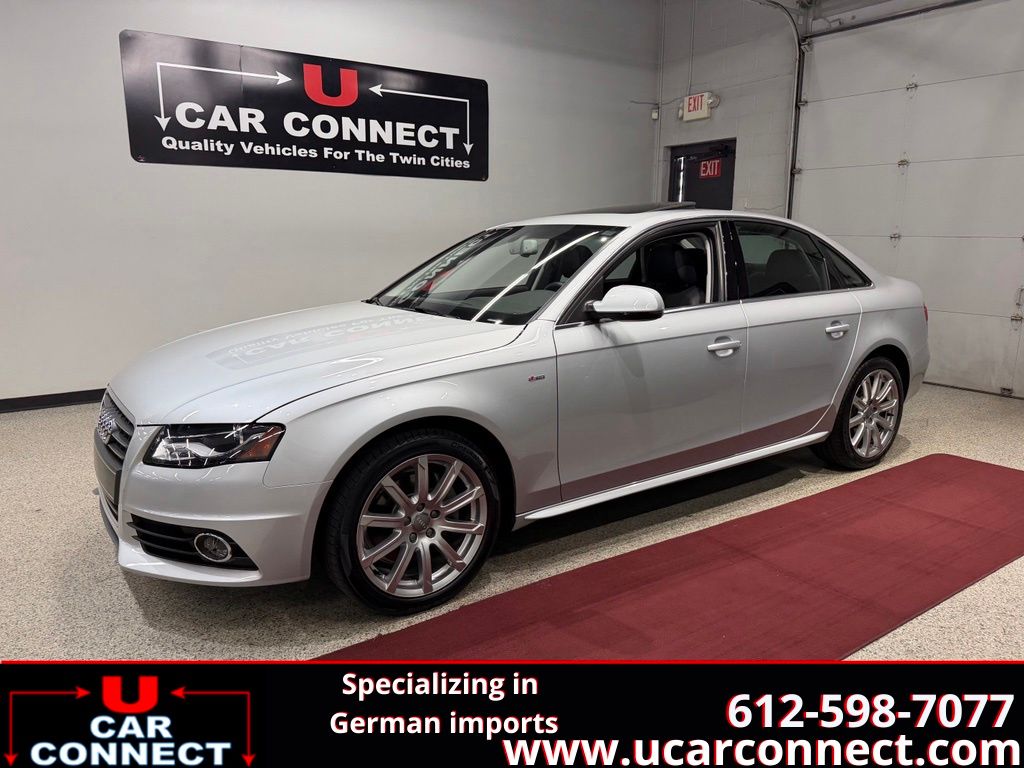 Silver 2012 Audi A4 Sedan All-Wheel Drive 8-Speed Automatic