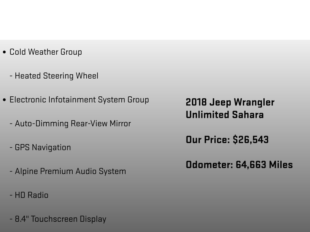 2018 Jeep Wrangler Unlimited Sahara Orange at South Hills CDJR