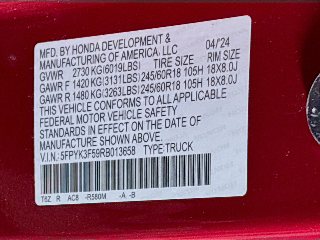2024 Honda Ridgeline RTL