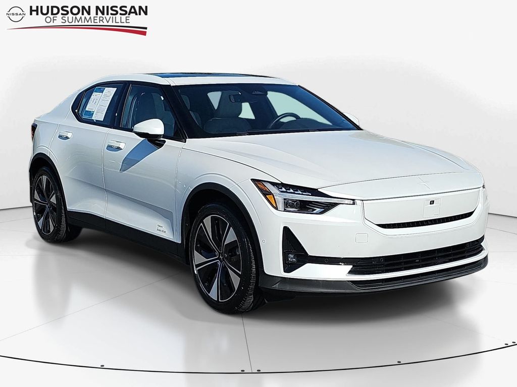 White (Snow Metallic) 2024 Polestar 2 Sedan All-Wheel Drive 1-Speed Automatic
