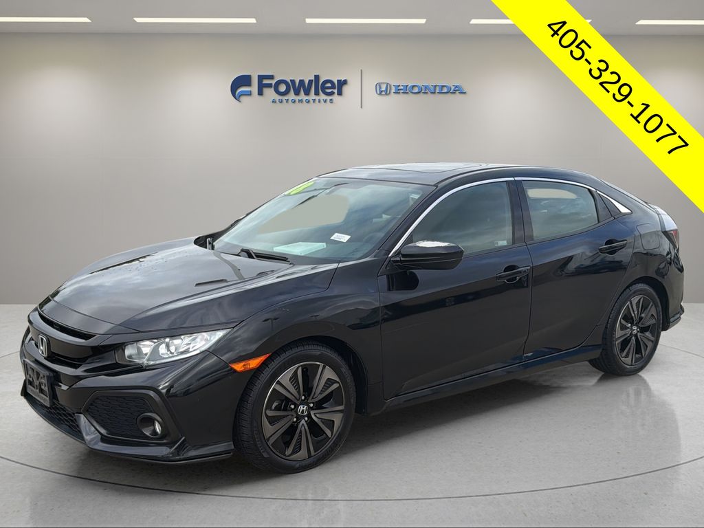Black 2018 Honda Civic Hatchback EX FWD Hatchback Front-Wheel Drive Continuously Variable Transmission