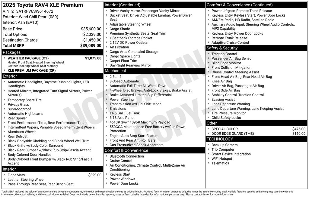 2025 Toyota RAV4 XLE Premium