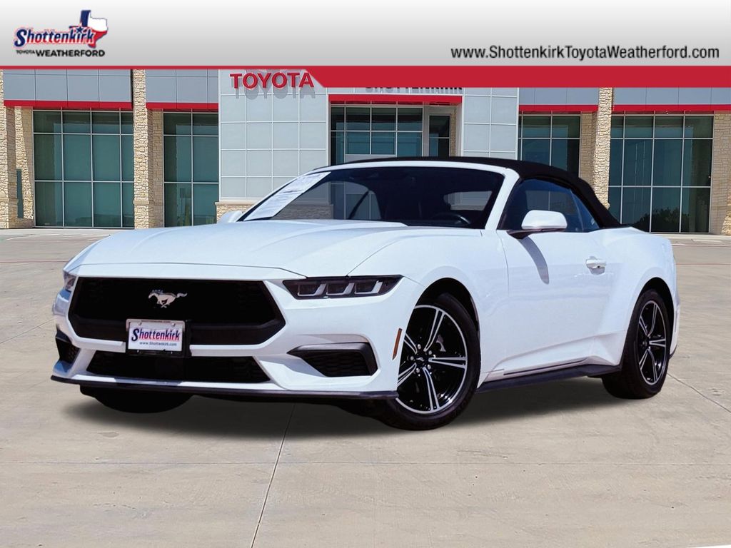 Oxford White 2024 Ford Mustang EcoBoost Premium Convertible RWD Convertible Rear-Wheel Drive Automatic