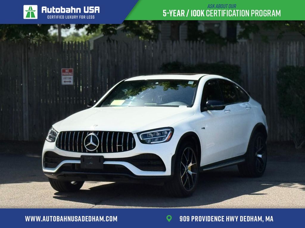 White 2021 Mercedes-Benz GLC AMG GLC 43 Coupe 4MATIC Coupe All-Wheel Drive 9-Speed Automatic