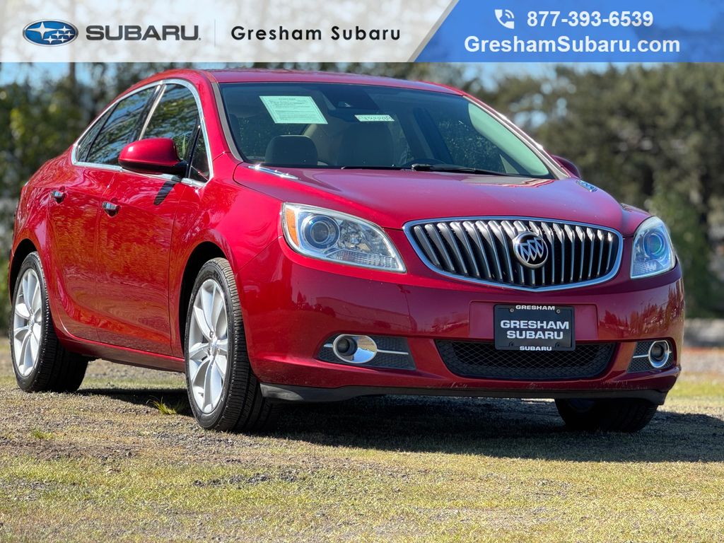 Crystal Red Tintcoat 2014 Buick Verano Leather FWD Sedan Front-Wheel Drive 6-Speed Automatic Overdrive