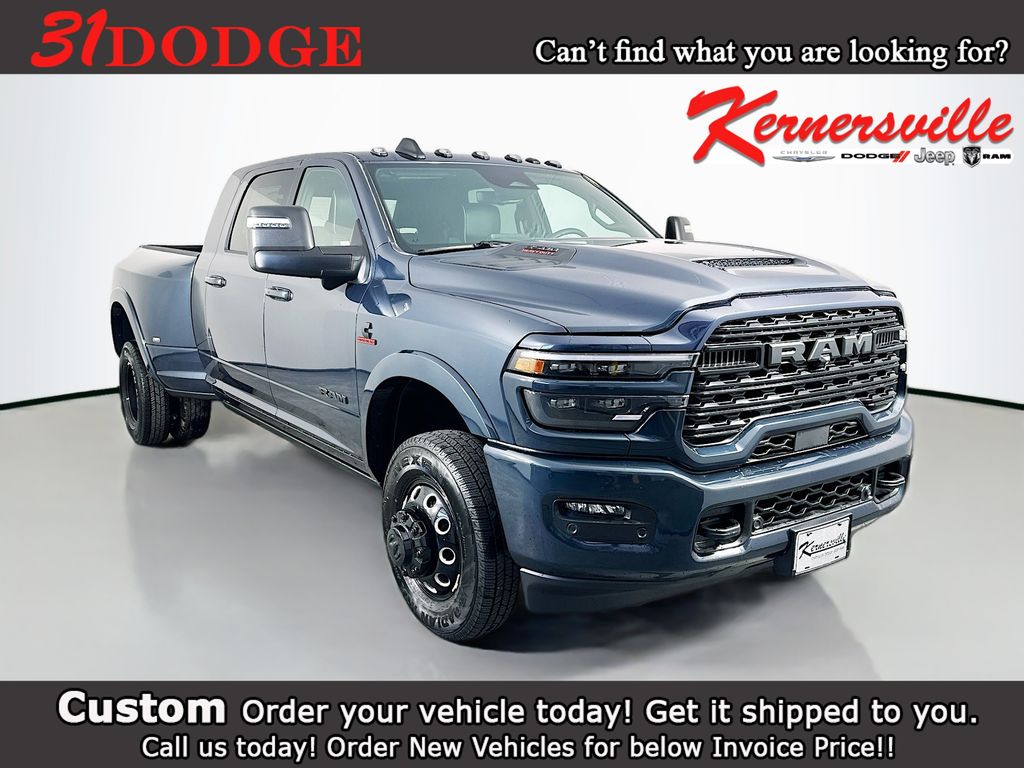 Blue Metallic 2026 RAM 3500 Pickup Truck Four-Wheel Drive Automatic
