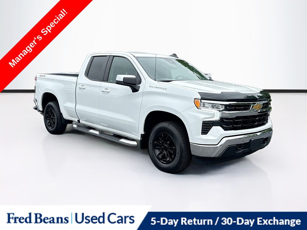 Summit White 2023 Chevrolet Silverado 1500 Pickup Truck Four-Wheel Drive Automatic