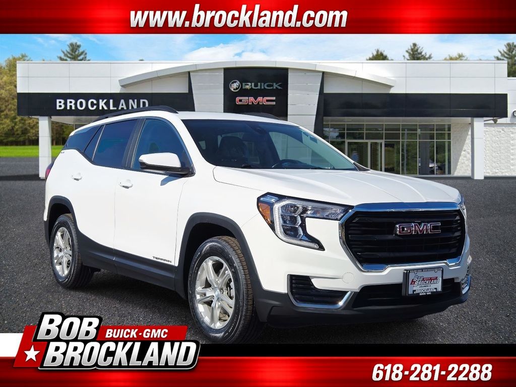 Summit White 2023 GMC Terrain SLE AWD SUV / Crossover All-Wheel Drive 9-Speed Automatic