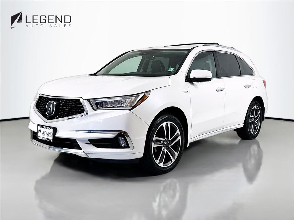 White 2020 Acura MDX SH-AWD with Advance Package SUV / Crossover All-Wheel Drive 7-Speed Automatic