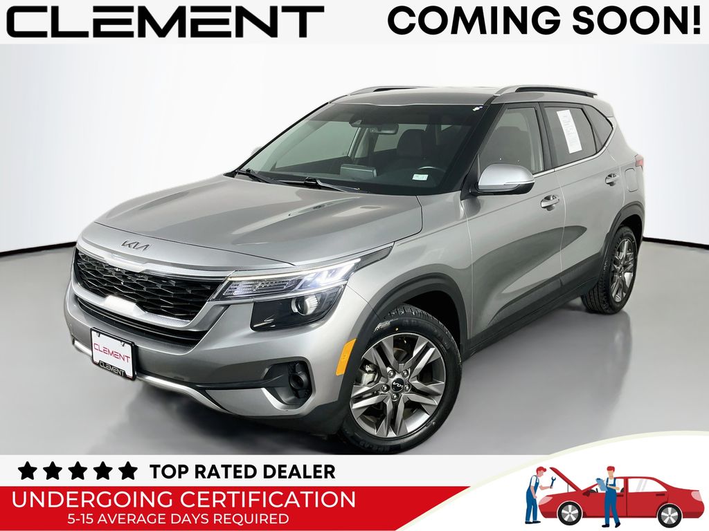 Steel Gray 2023 Kia Seltos SUV / Crossover Front-Wheel Drive Continuously Variable Transmission