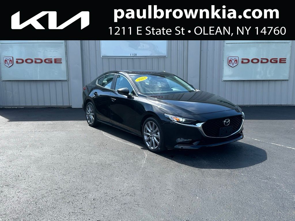 Jet Black Mica 2024 Mazda MAZDA3 2.5 S Preferred Sedan FWD Sedan Front-Wheel Drive 6-Speed Automatic