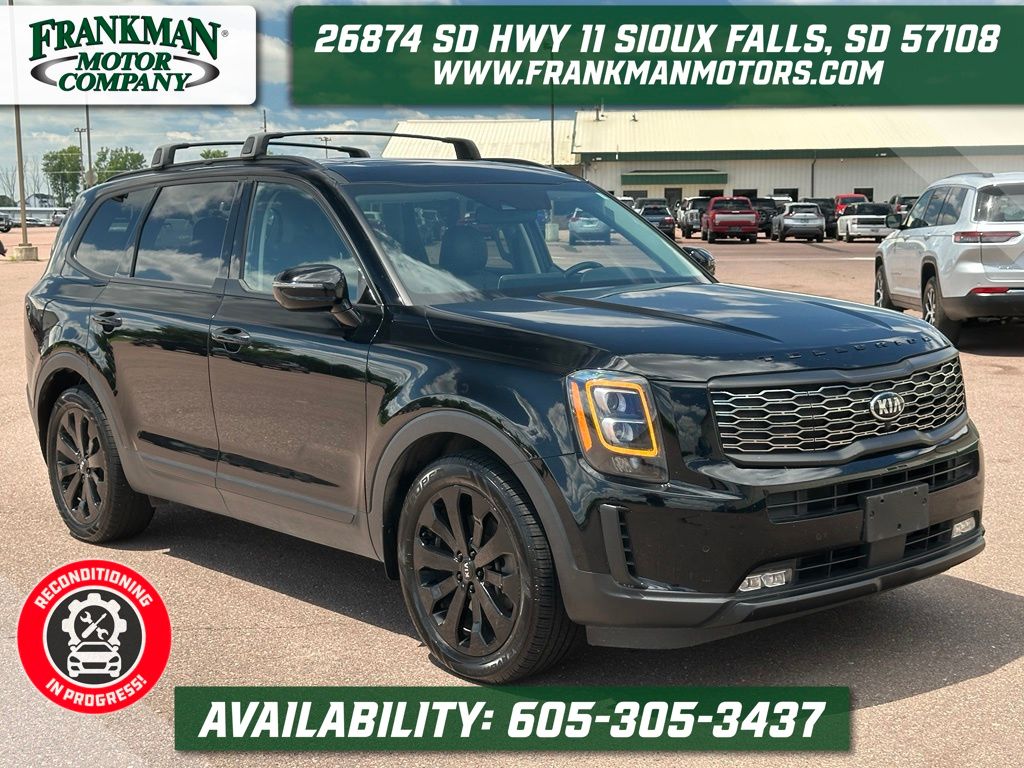 Ebony Black 2021 Kia Telluride SUV / Crossover All-Wheel Drive 8-Speed Automatic