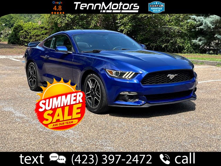 Blue Metallic 2016 Ford Mustang Coupe Rear-Wheel Drive 6-Speed Automatic