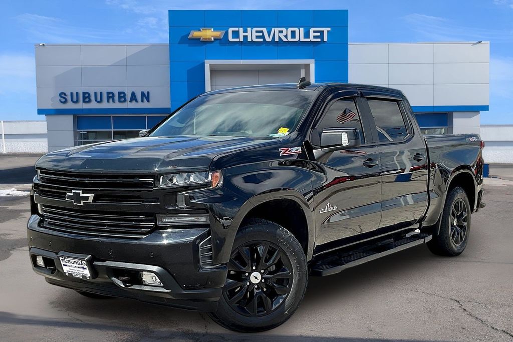 Black 2019 Chevrolet Silverado 1500 RST Crew Cab 4WD Pickup Truck Four-Wheel Drive 8-Speed Automatic