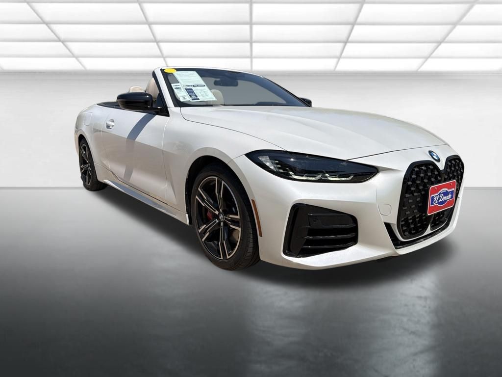 Mineral White Metallic 2023 BMW 4 Series Convertible Rear-Wheel Drive 8-Speed Automatic