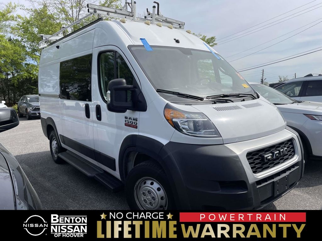 Bright White Clearcoat 2021 RAM ProMaster 1500 136 High Roof Cargo Van FWD Van Front-Wheel Drive 6-Speed Automatic