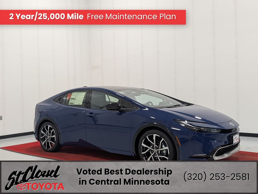 Blue 2026 Toyota Prius Plug-In Hybrid Hatchback Front-Wheel Drive Continuously Variable Transmission