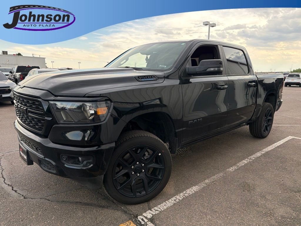 Diamond Black Crystal Pearlcoat 2024 RAM 1500 Pickup Truck Four-Wheel Drive 8-Speed Automatic