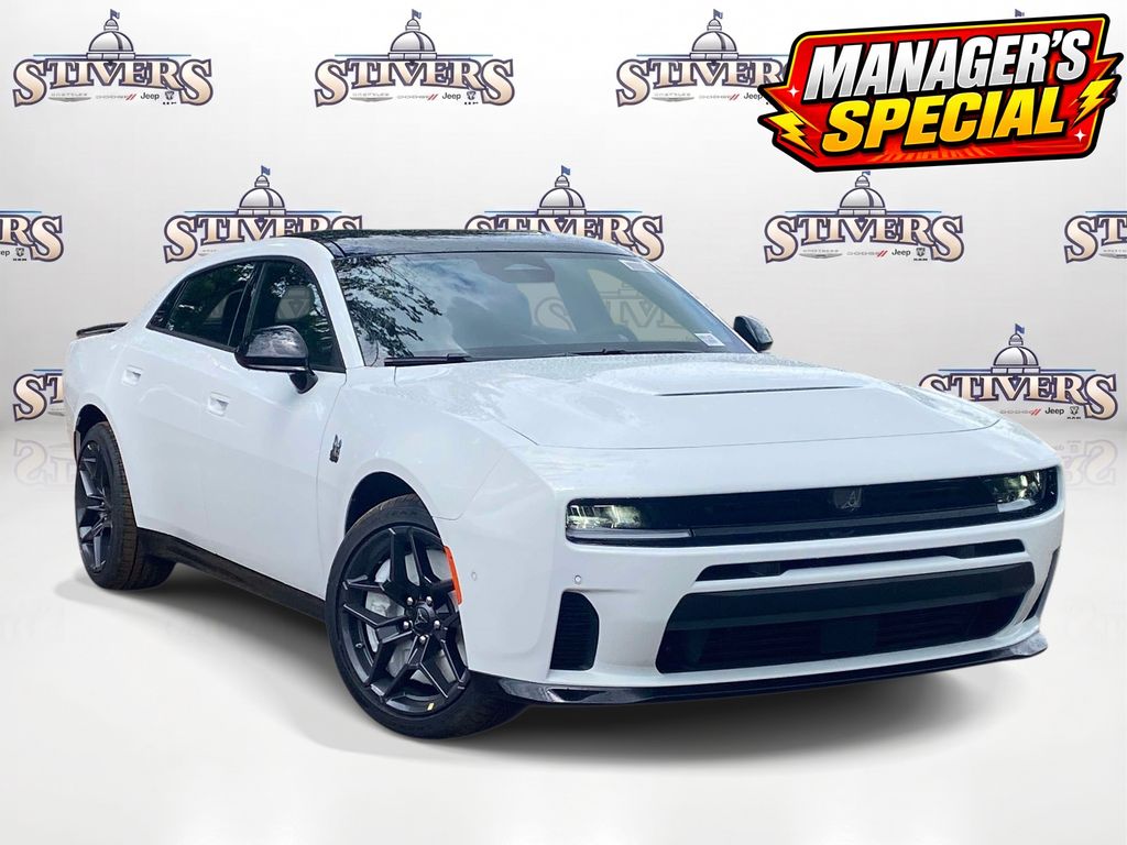 Bright White Clearcoat 2026 Dodge Charger Sedan All-Wheel Drive 8-Speed Automatic