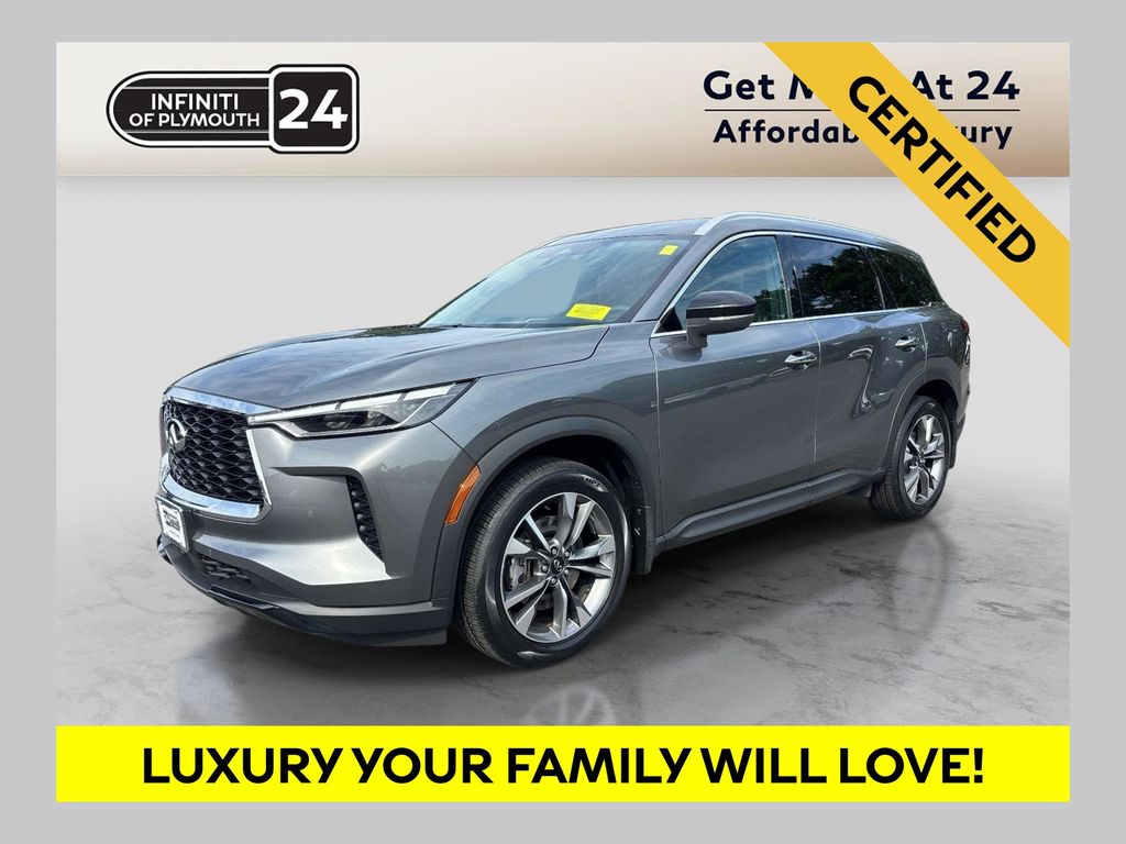 Gray (Graphite Shadow) 2023 INFINITI QX60 SUV / Crossover All-Wheel Drive 9-Speed Automatic
