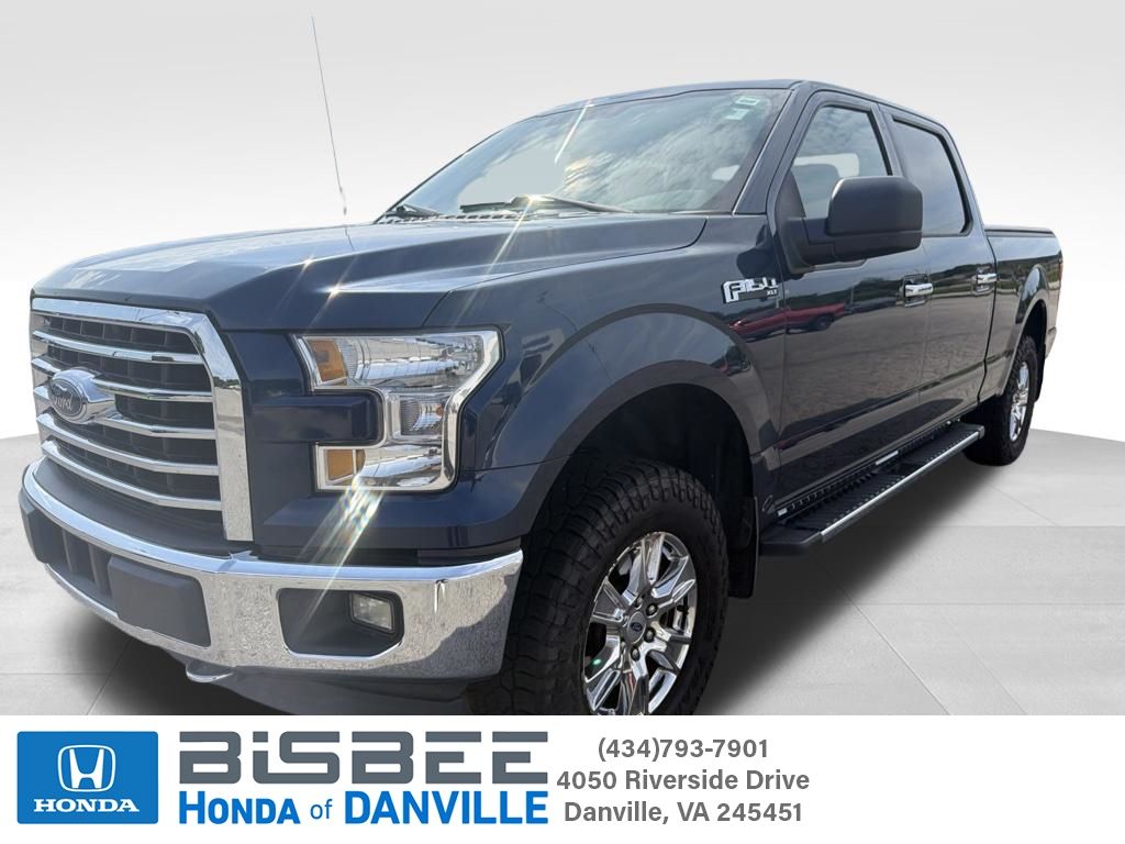 Blue 2017 Ford F-150 Pickup Truck Four-Wheel Drive 6-Speed Automatic