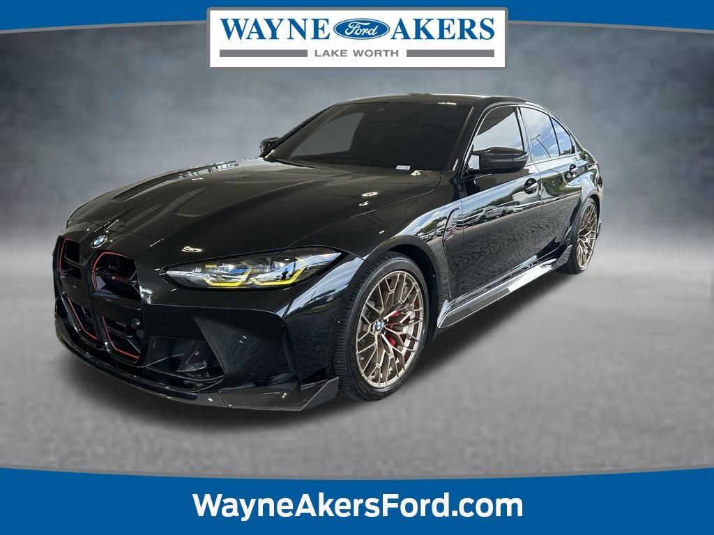 Black Sapphire Metallic 2024 BMW M3 Sedan All-Wheel Drive 8-Speed Automatic