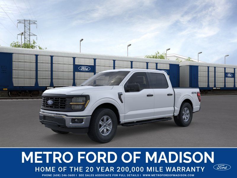 Oxford White 2026 Ford F-150 XL SuperCrew 4WD Pickup Truck Four-Wheel Drive Automatic