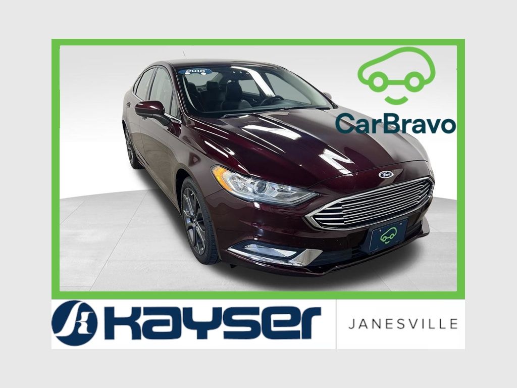 Red (Burgundy) 2018 Ford Fusion Sedan Front-Wheel Drive 6-Speed Automatic