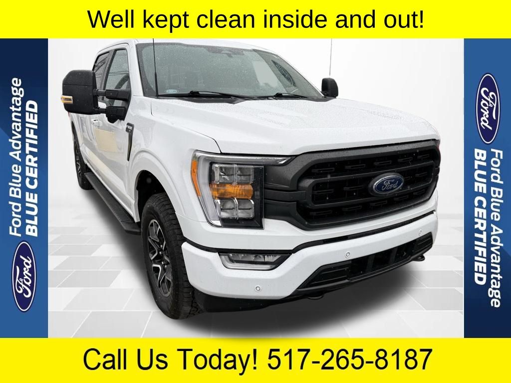 Oxford White 2023 Ford F-150 XLT SuperCrew 4WD Pickup Truck Four-Wheel Drive Automatic