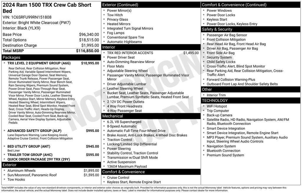 Used 2024 White Ram TRX image 6