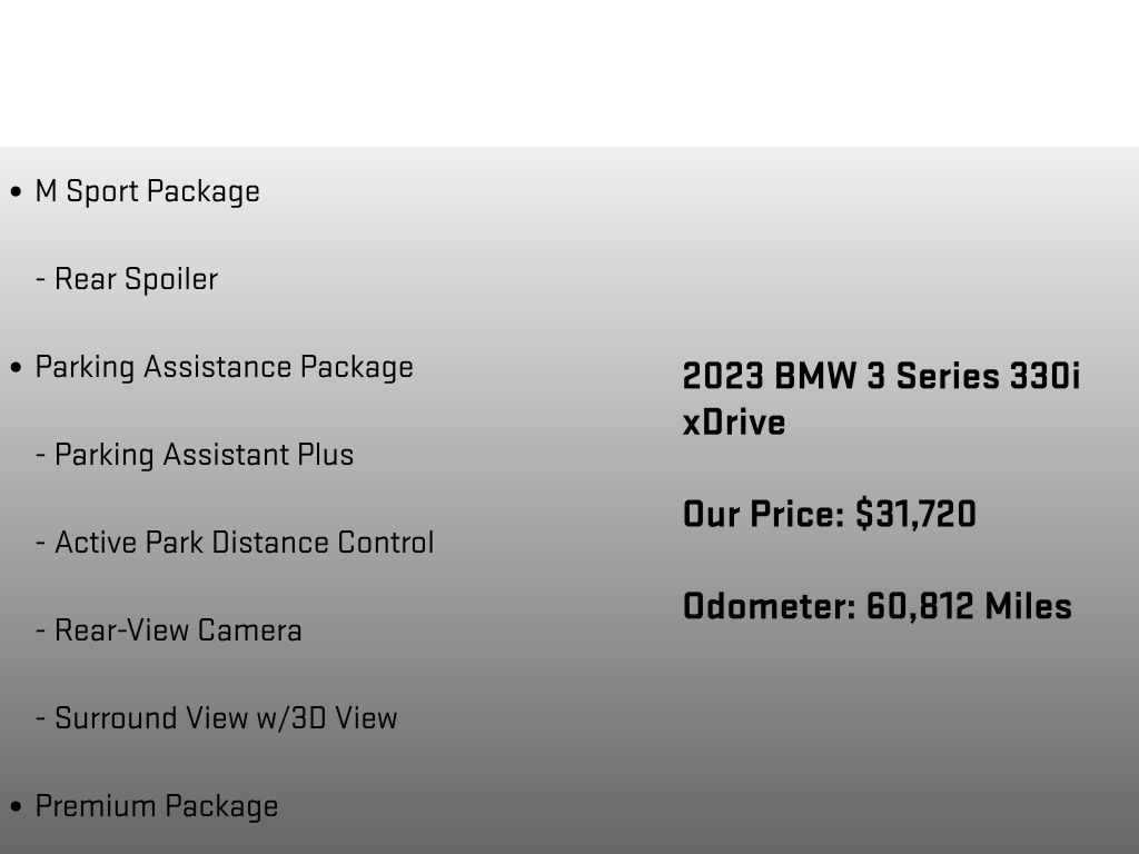 2023 BMW 3 Series 330i xDrive Gray at Rochrich Mazda