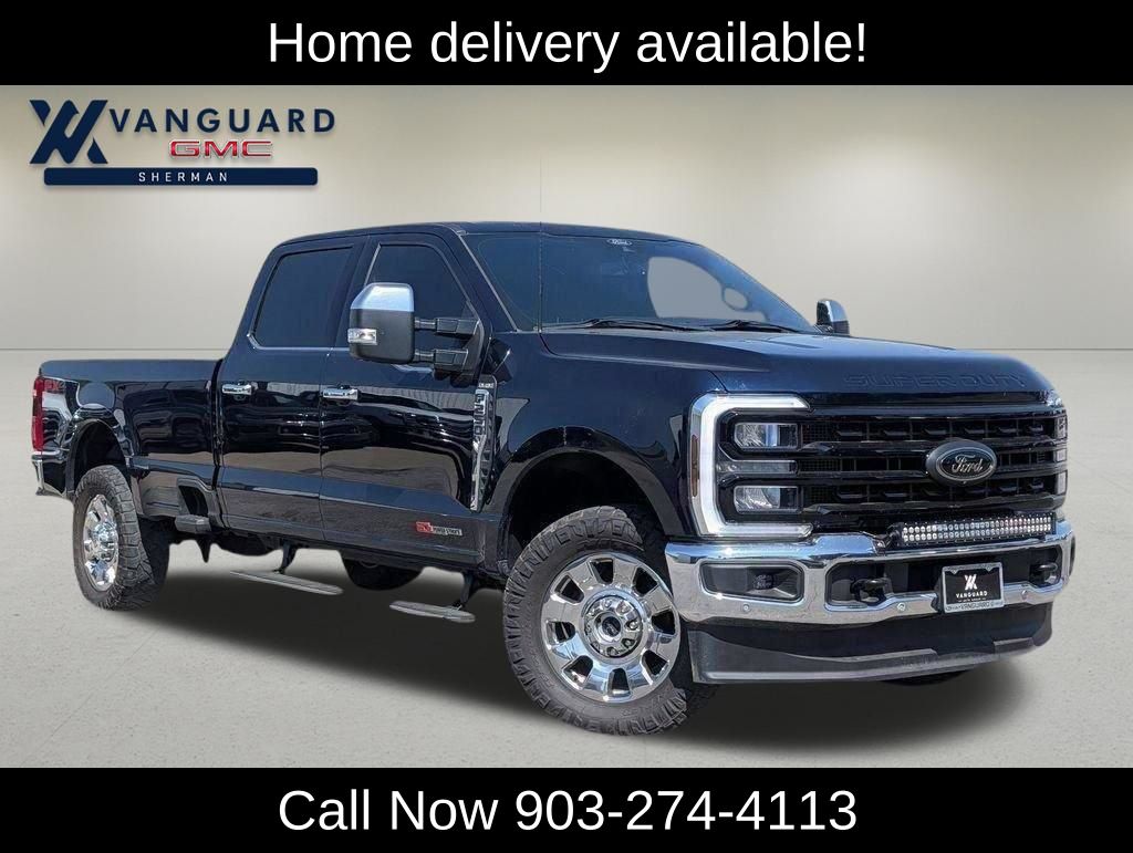 Blue Metallic 2024 Ford F-250 Super Duty King Ranch Crew Cab 4WD Pickup Truck Four-Wheel Drive Automatic