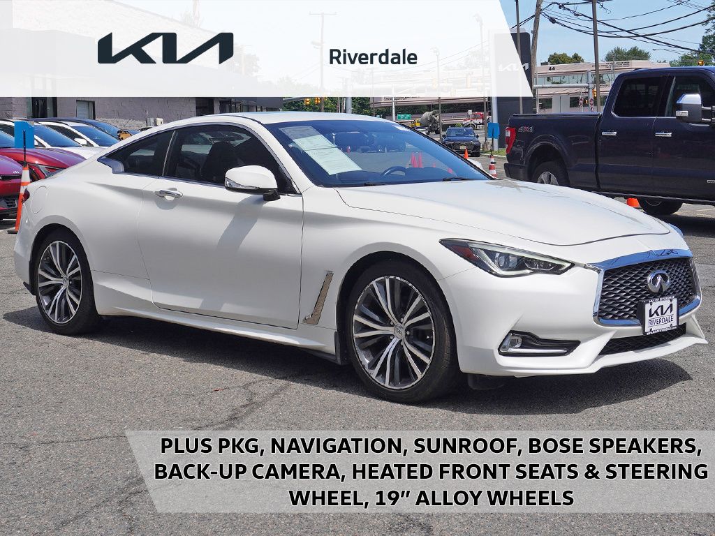 Majestic White 2017 INFINITI Q60 2.0t Premium Coupe AWD Coupe All-Wheel Drive 7-Speed Automatic