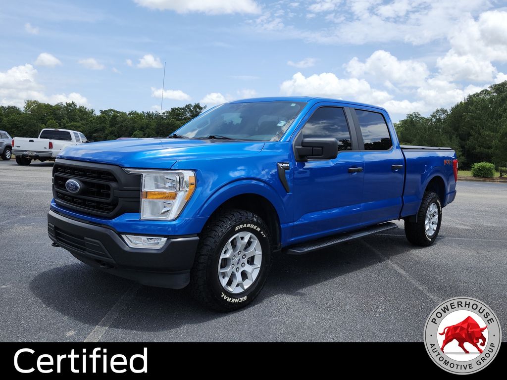 Velocity Blue Metallic 2021 Ford F-150 Pickup Truck Four-Wheel Drive Automatic