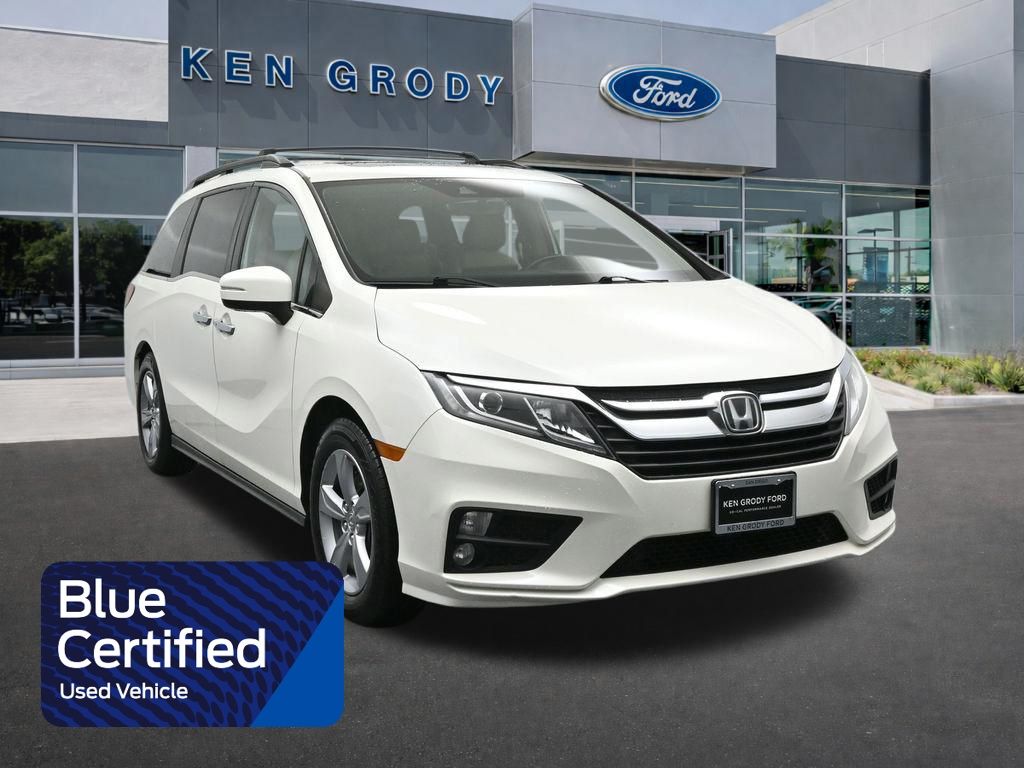 White Diamond Pearl 2019 Honda Odyssey EX-L FWD Minivan Front-Wheel Drive 9-Speed Automatic