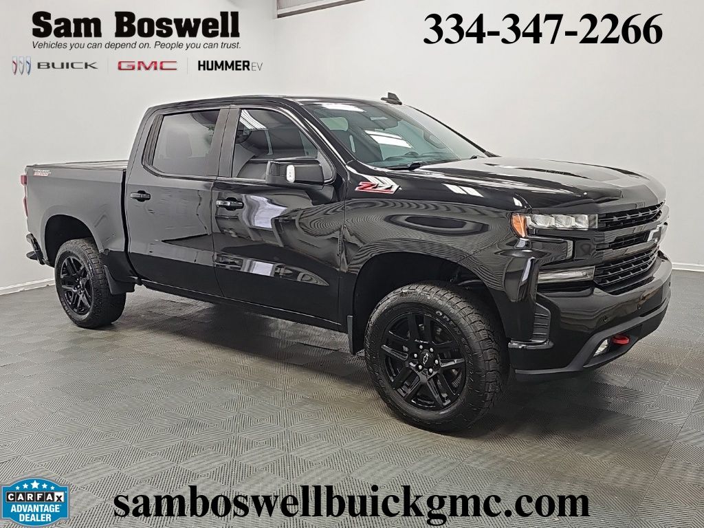 Black 2022 Chevrolet Silverado 1500 Pickup Truck Four-Wheel Drive Automatic