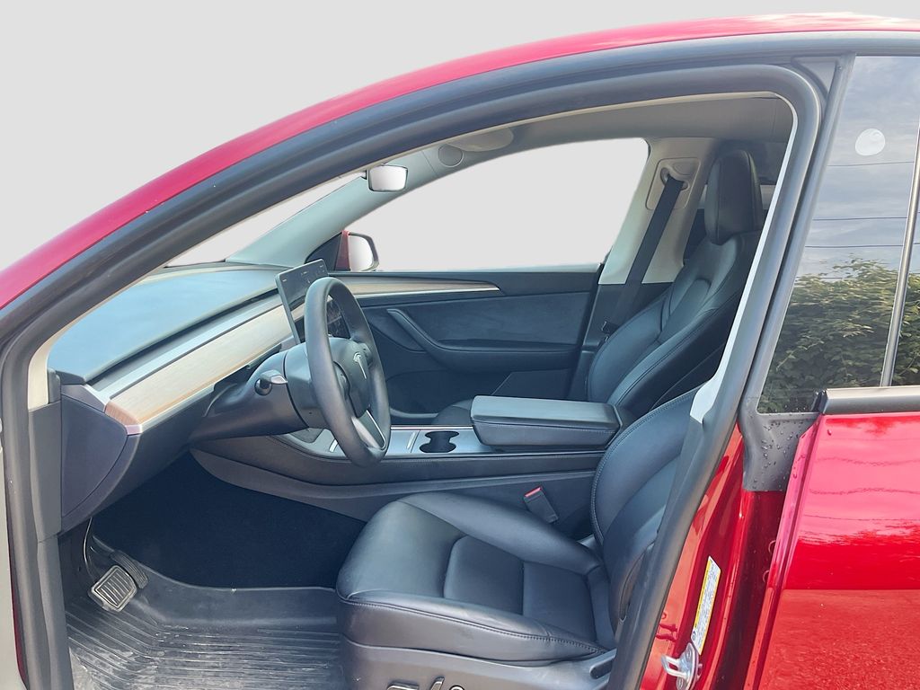 2025 Tesla Model Y Long Range Red at AutoSavvy Houston Northwest
