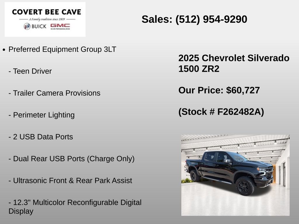 Used Car 2025 Chevrolet Silverado 1500  Zr2 For Sale Under $70,000 In Austin, Texas