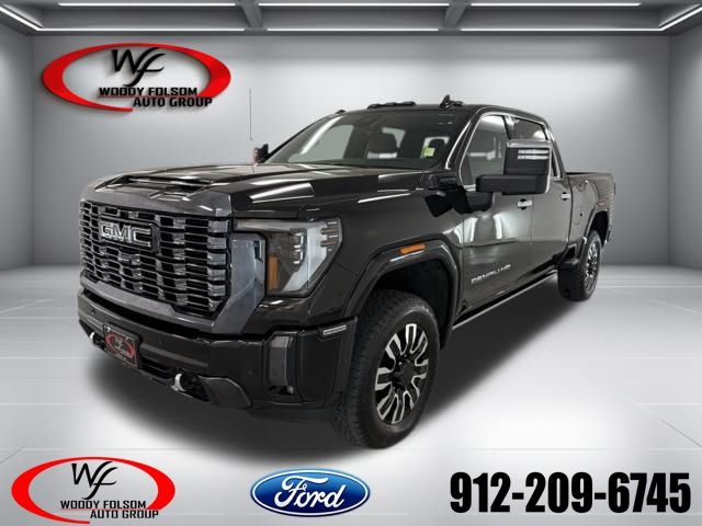 Onyx Black 2024 GMC Sierra 2500HD Denali Ultimate Crew Cab 4WD Pickup Truck Four-Wheel Drive Automatic