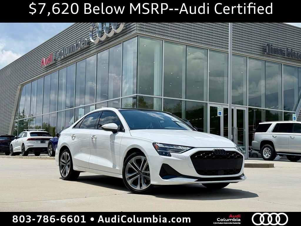 Arkona White 2026 Audi A3 Sedan All-Wheel Drive 7-Speed Automatic