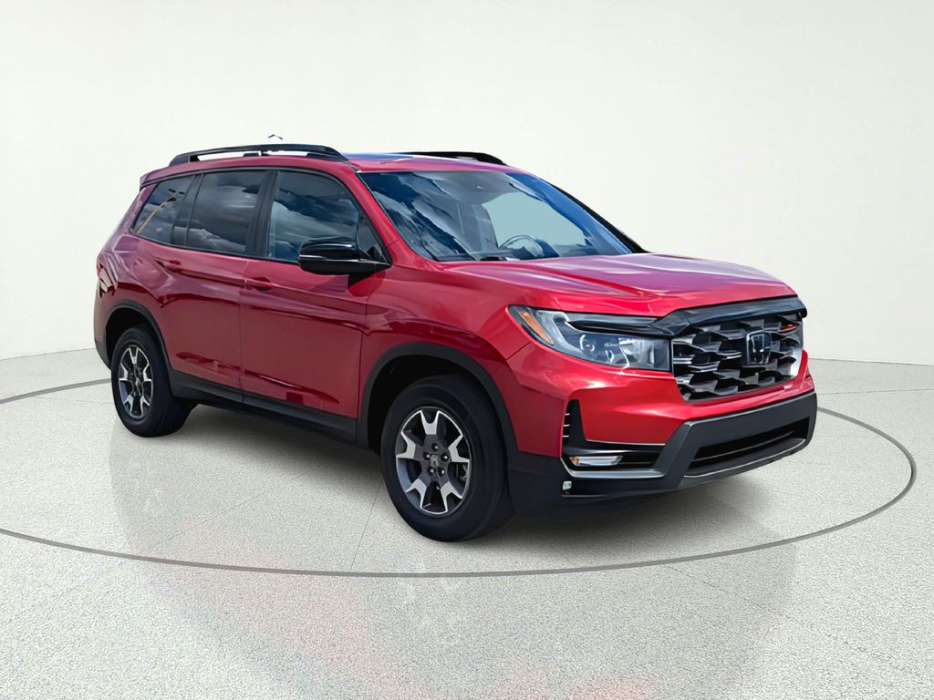 Red 2022 Honda Passport TrailSport AWD SUV / Crossover All-Wheel Drive 9-Speed Automatic