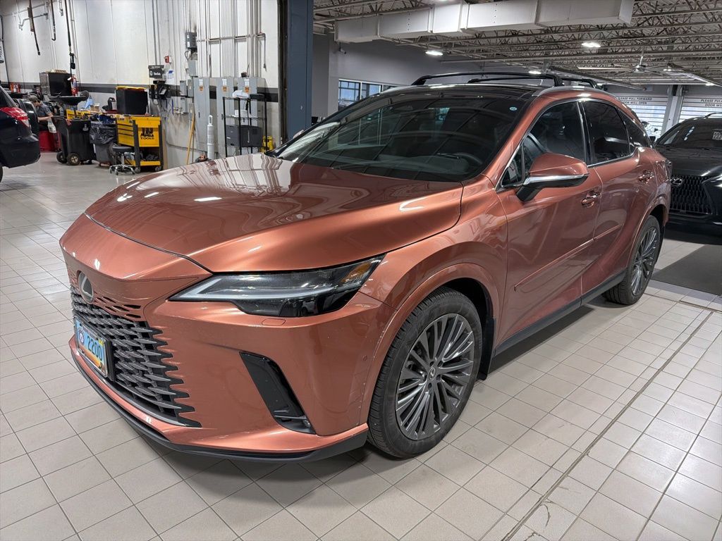 Red (Copper Crest) 2025 Lexus RX Hybrid 350h Luxury AWD SUV / Crossover All-Wheel Drive Continuously Variable Transmission