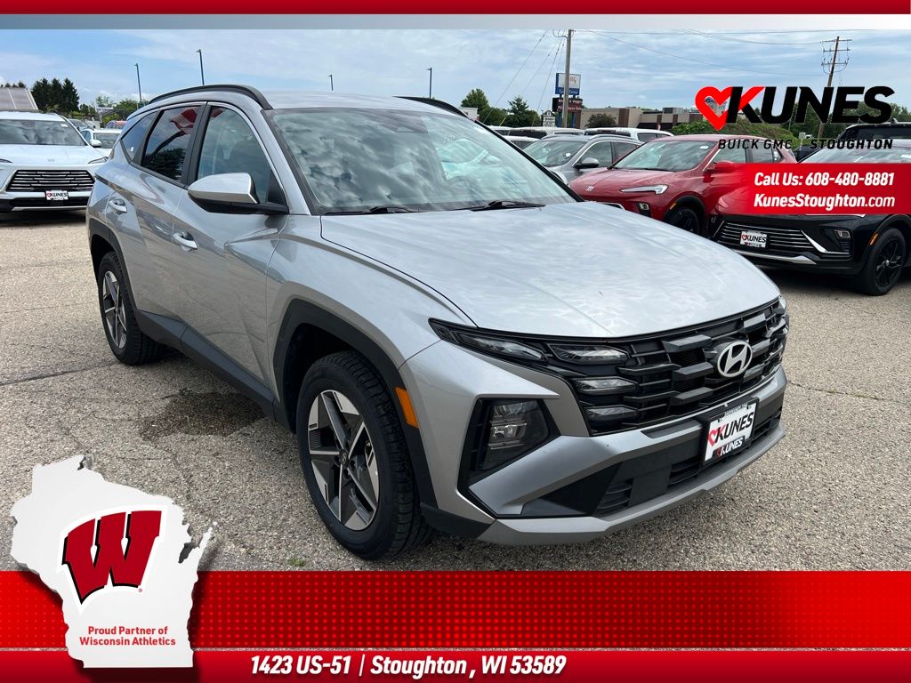 Shimmering Silver 2025 Hyundai Tucson SUV / Crossover All-Wheel Drive 8-Speed Automatic