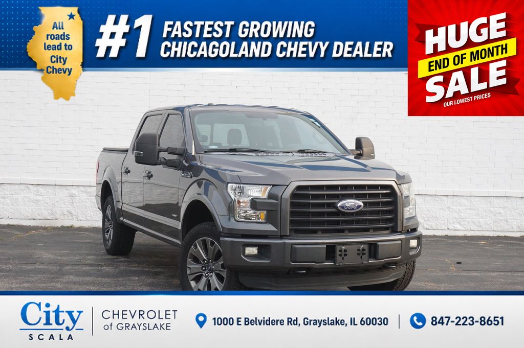Gray (Magnetic Metallic) 2015 Ford F-150 Pickup Truck Four-Wheel Drive 6-Speed Automatic