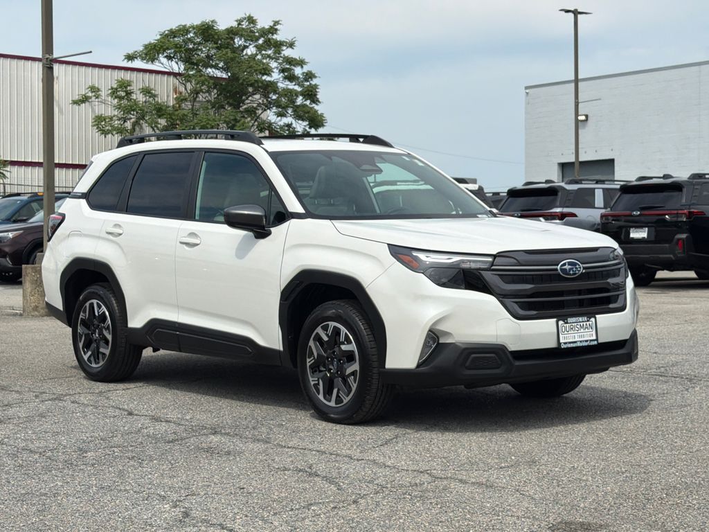 Crystal White Pearl 2026 Subaru Forester SUV / Crossover All-Wheel Drive Continuously Variable Transmission