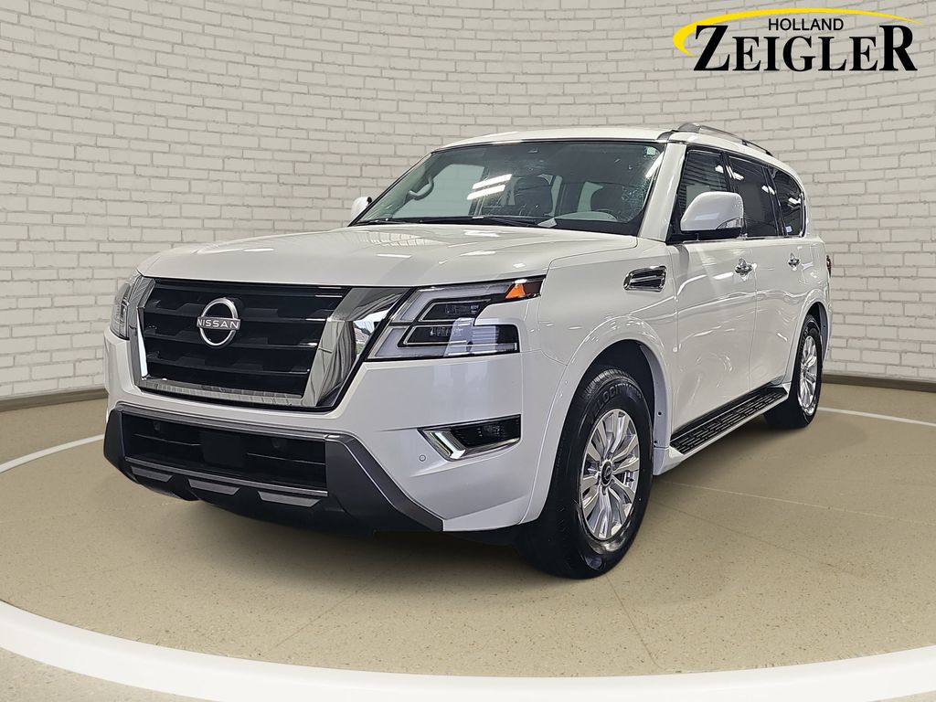 Aspen White Tricoat 2023 Nissan Armada SUV / Crossover Four-Wheel Drive 7-Speed Automatic