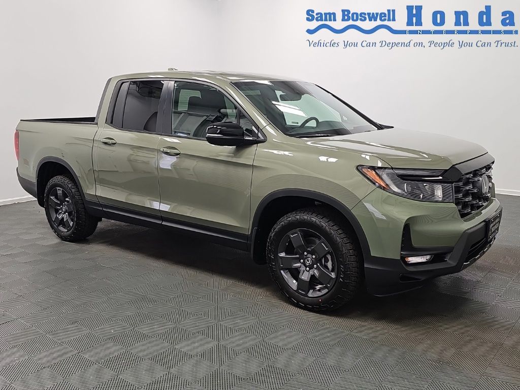 Ash Green Metallic 2026 Honda Ridgeline Pickup Truck All-Wheel Drive 9-Speed Automatic